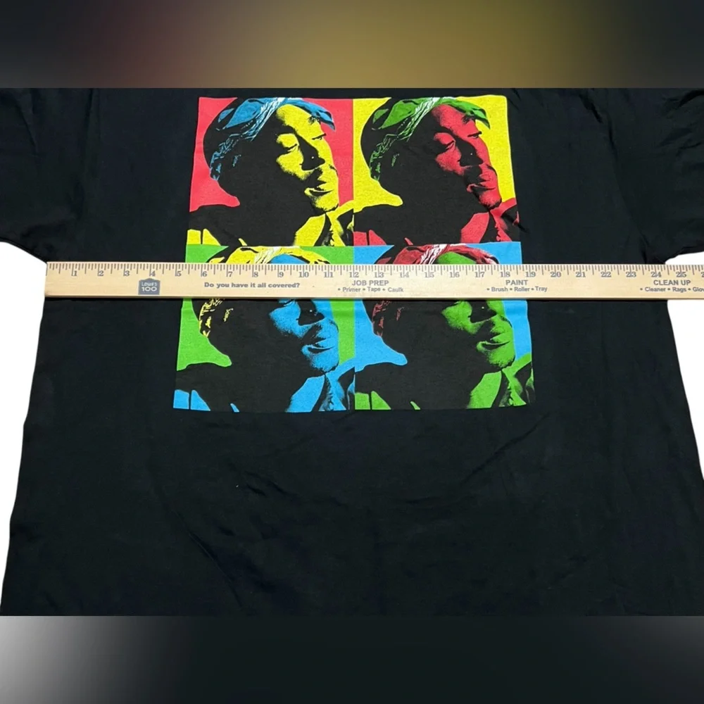 2Pac Tupac Shakur men’s Black Graphic T-Shirt‎ rapper rap music size 2XL